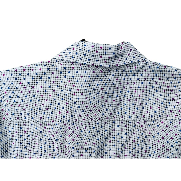 Robert Graham Flip Cuff Polka Dot Long Sleeve Button Down Shirt Size Large Men's - Picture 6 of 6